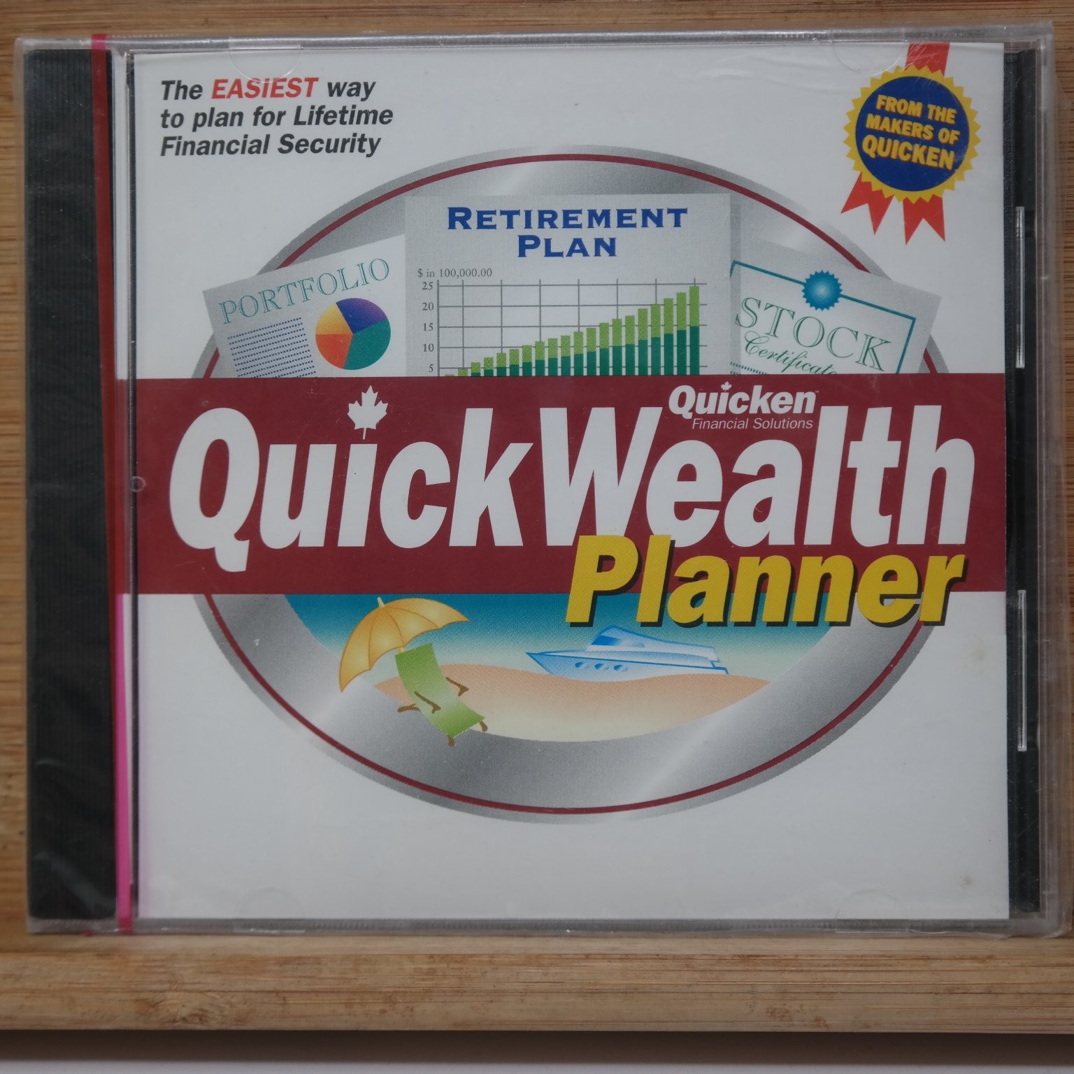 Quicken QuickWealth Planner Cd-rom Software for Windows 95 98 NT Financial