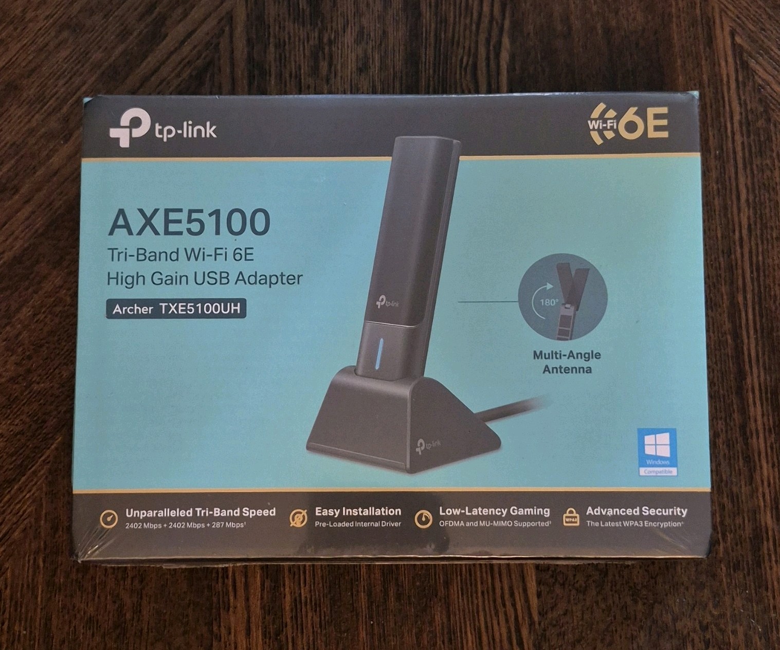TP-Link AXE5100 Tri-Band Wi-Fi 6E High Gain USB Adapter Archer TXE5100UH *NEW*