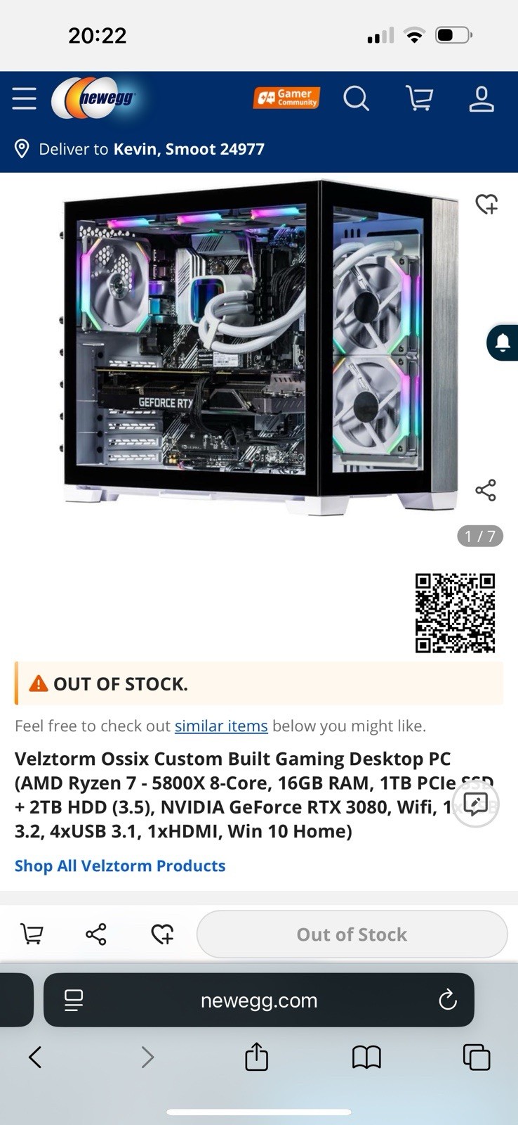 Custom Built, Water cooled Gaming, Pc and rarely used. Lots Of Upgrades.