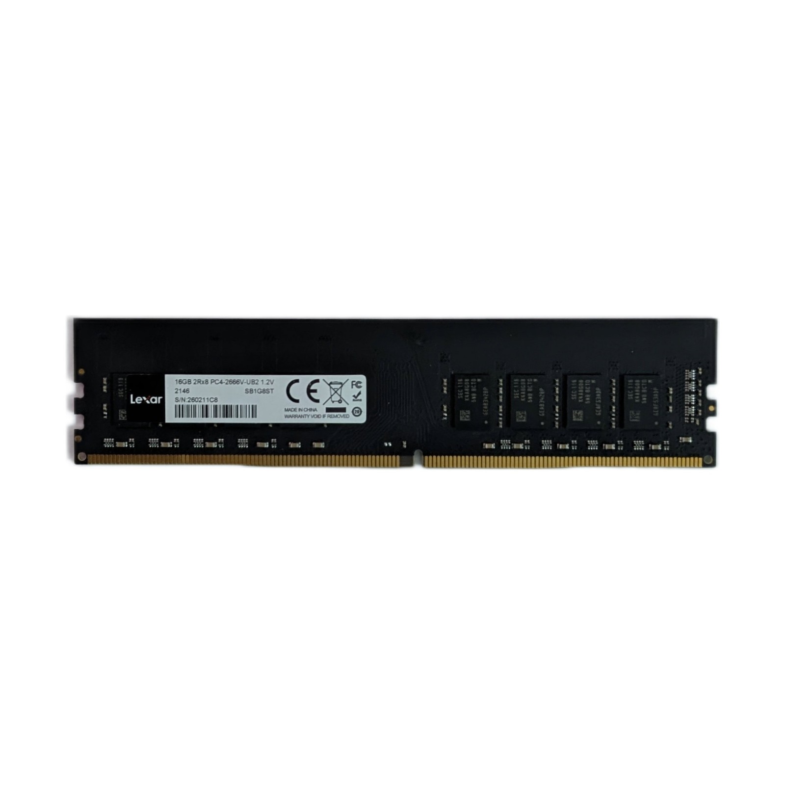 RAM LEXAR 1X 16GB DDR4 2666MHz 2400 2133U DIMM PC4-21300 1.2V DESTKOP PC4-2666V