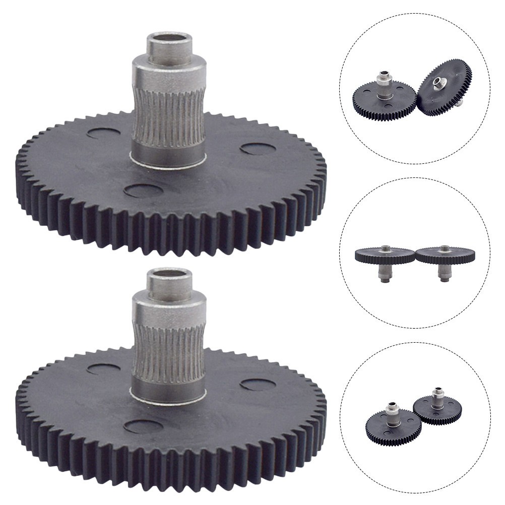 Reusable 2Pcs 3D Printer Extruder Parts Durable Plastic Stainless Steel Black