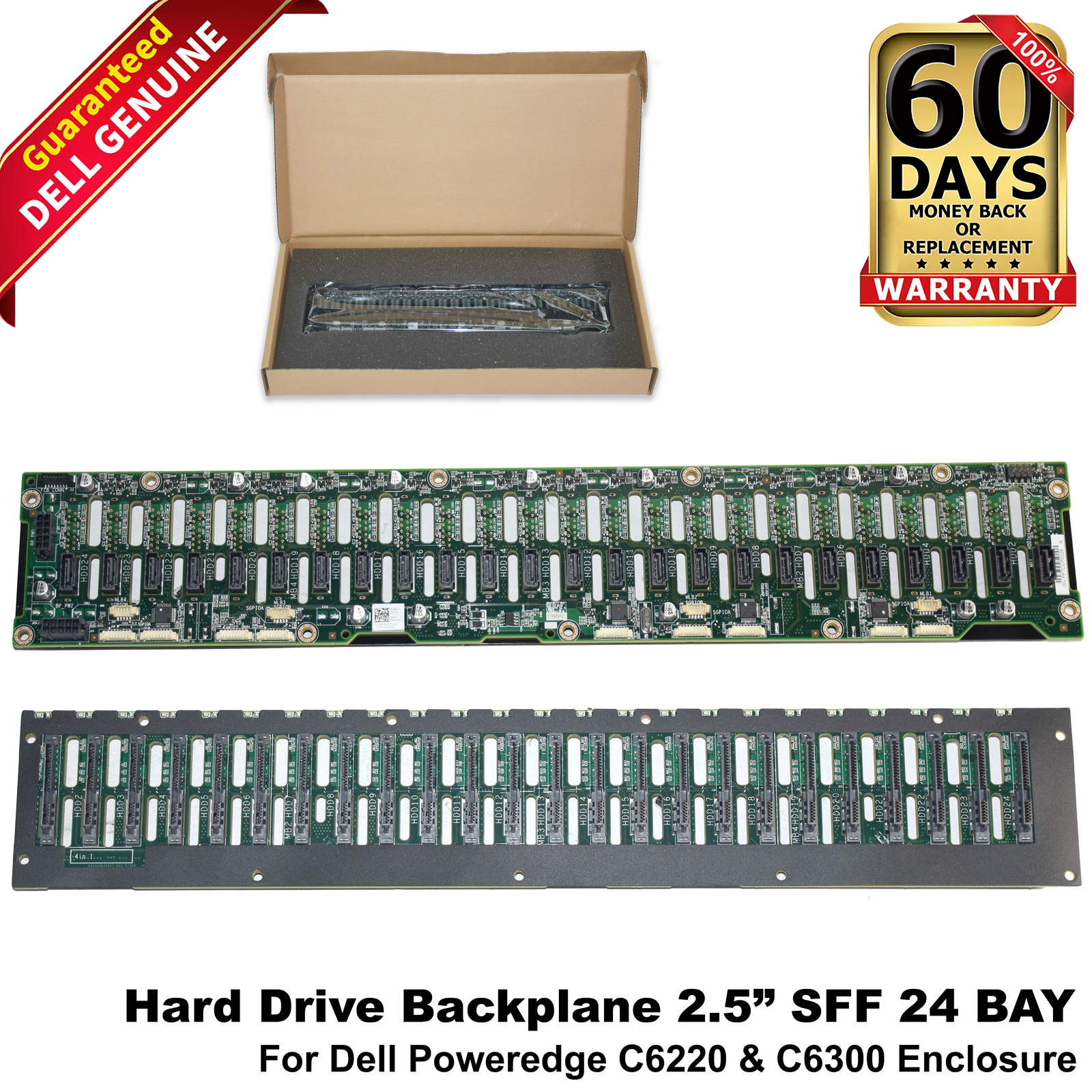 Genuine Dell PowerEdge C6220 C6320 24 Bay x 2.5" HDD Backplane 8VM0J