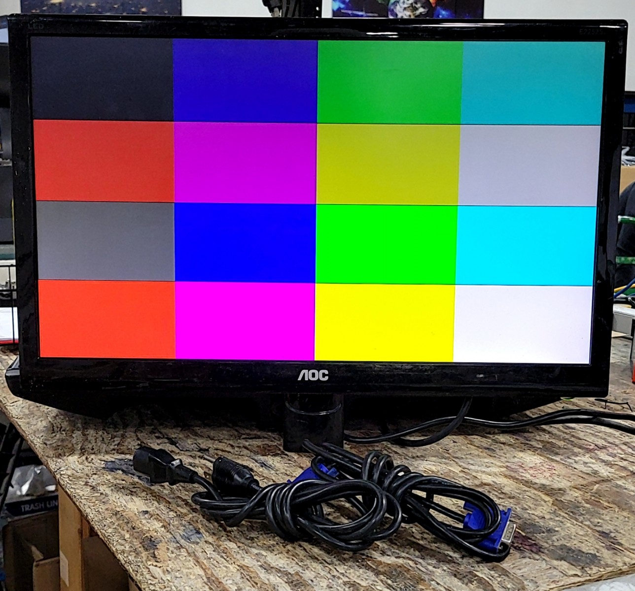 AOC E2252Swdn 215LM00020 LCD Monitor 21.5" VGA DVI GRADE B SEE NOTES 