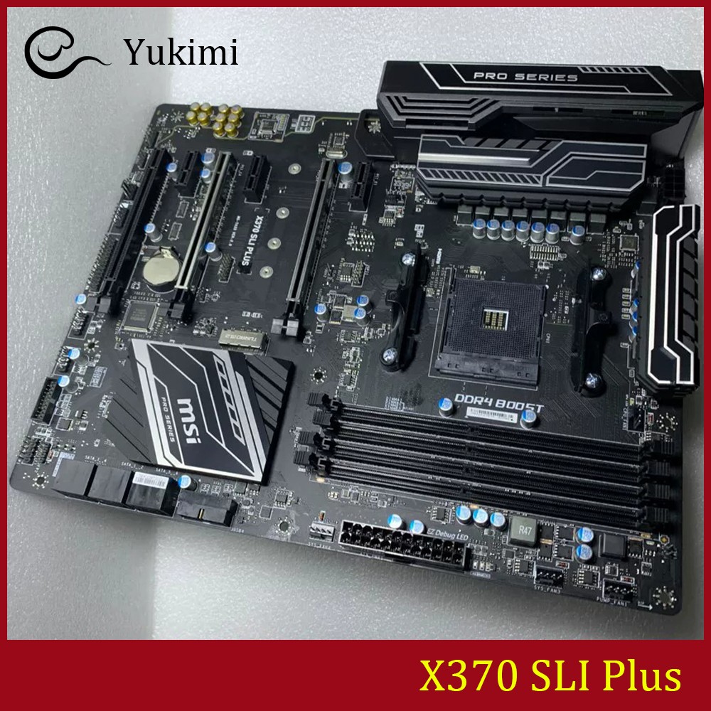 FOR MSI X370 SLI Plus DDR4*4 64GB AM4 AMD HDMI DVI-D ATX Ｍotherboard Test OK