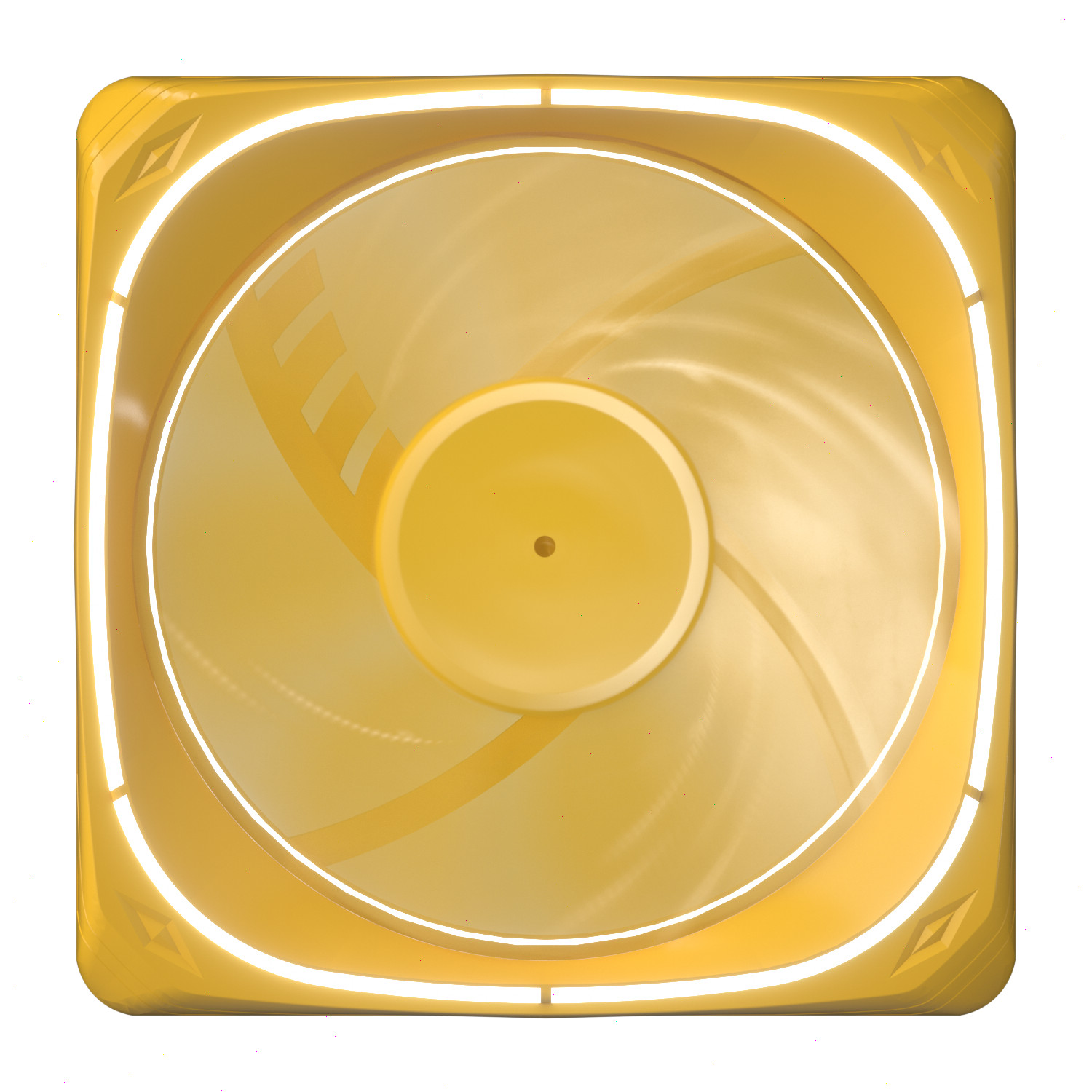 Vetroo DF120 Computer Case Fan, 120mm LED Lighting PC Cooling Fan - Yellow