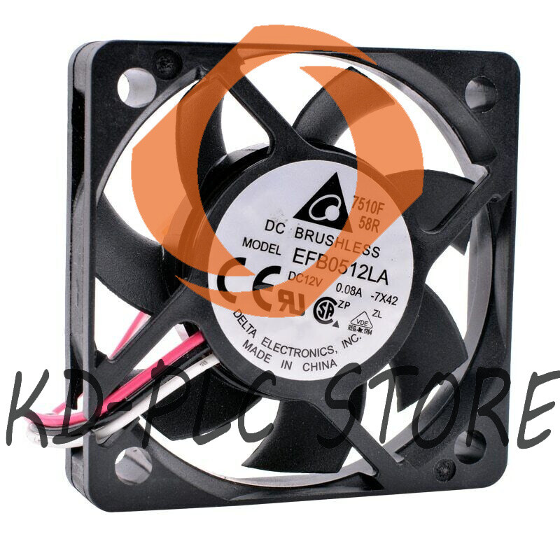 EFB0512LA 5cm 5010 DC 12V 0.08A 50x50x10mm speed monitoring silent cooling fan
