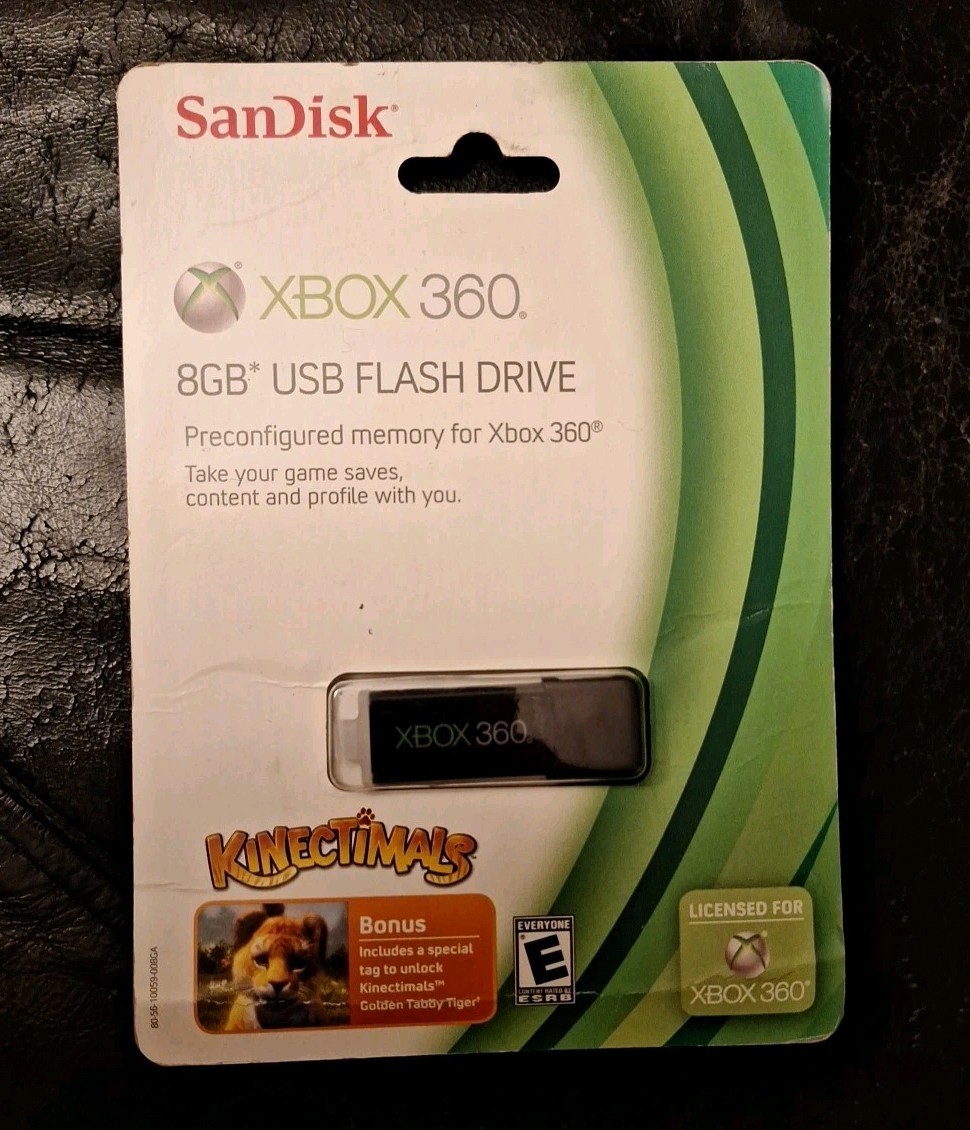 SanDisk Xbox 360 8GB USB Flash Drive, "New-Sealed" 