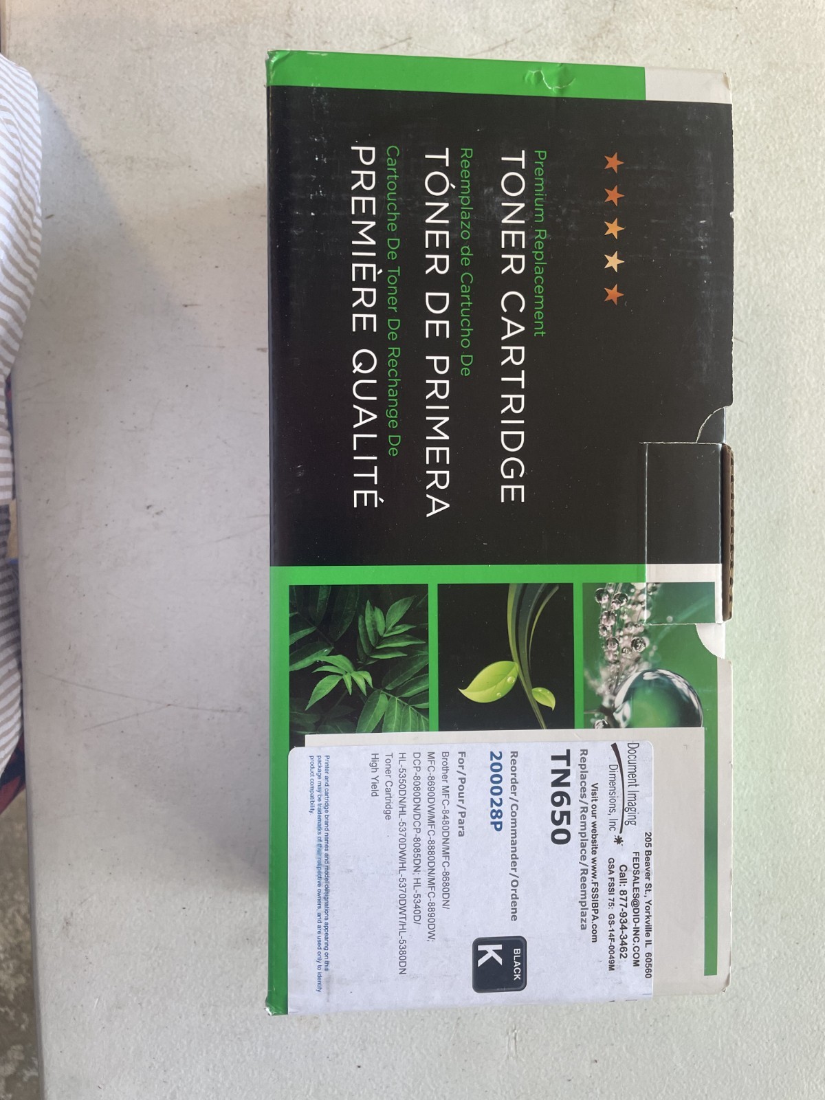 lot of 10 TN650 toner Premium compatible Brother MFC8480DN/MFC-8680DN/MFC-8690DW