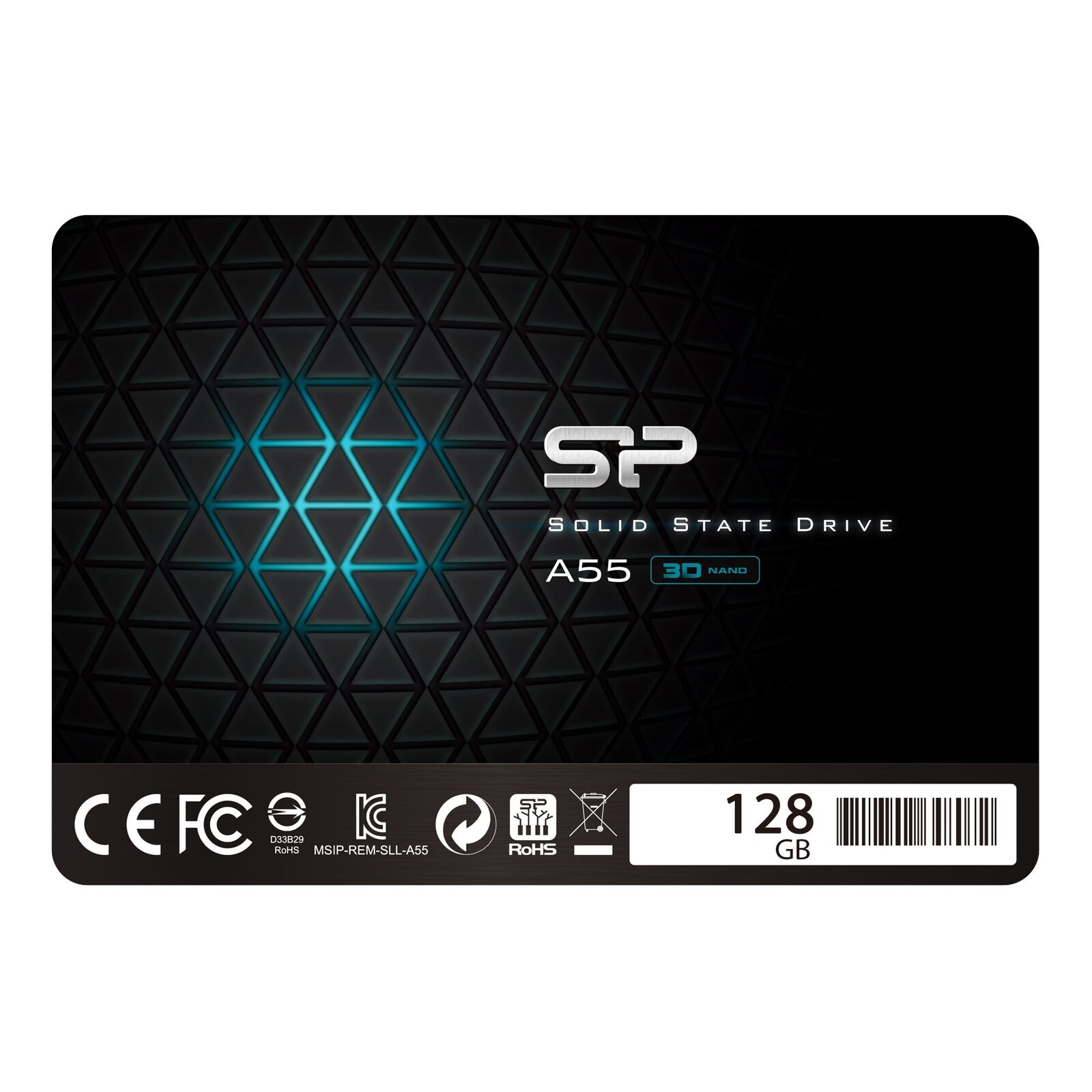 Silicon Power 128GB SSD 3D NAND A55 SLC Cache Performance Boost SATA III 2.5 7mm