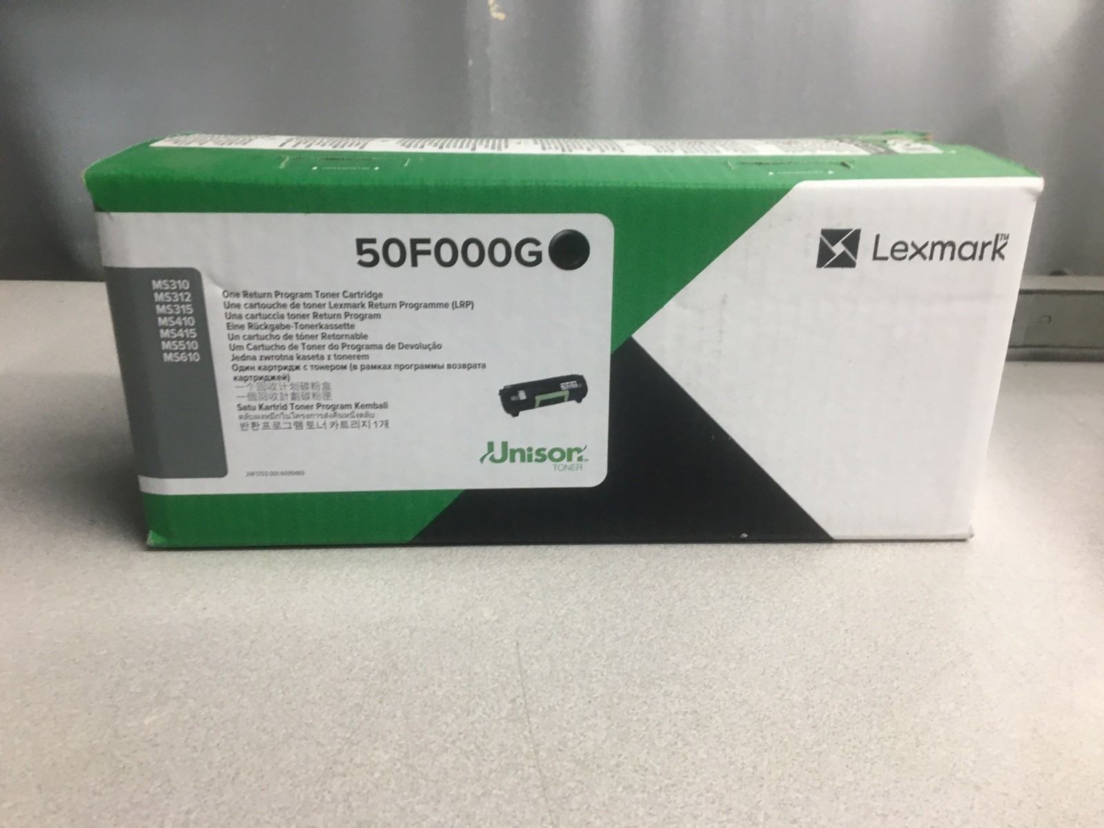 Lexmark 50F000G Black Toner Cartridge - New in Box