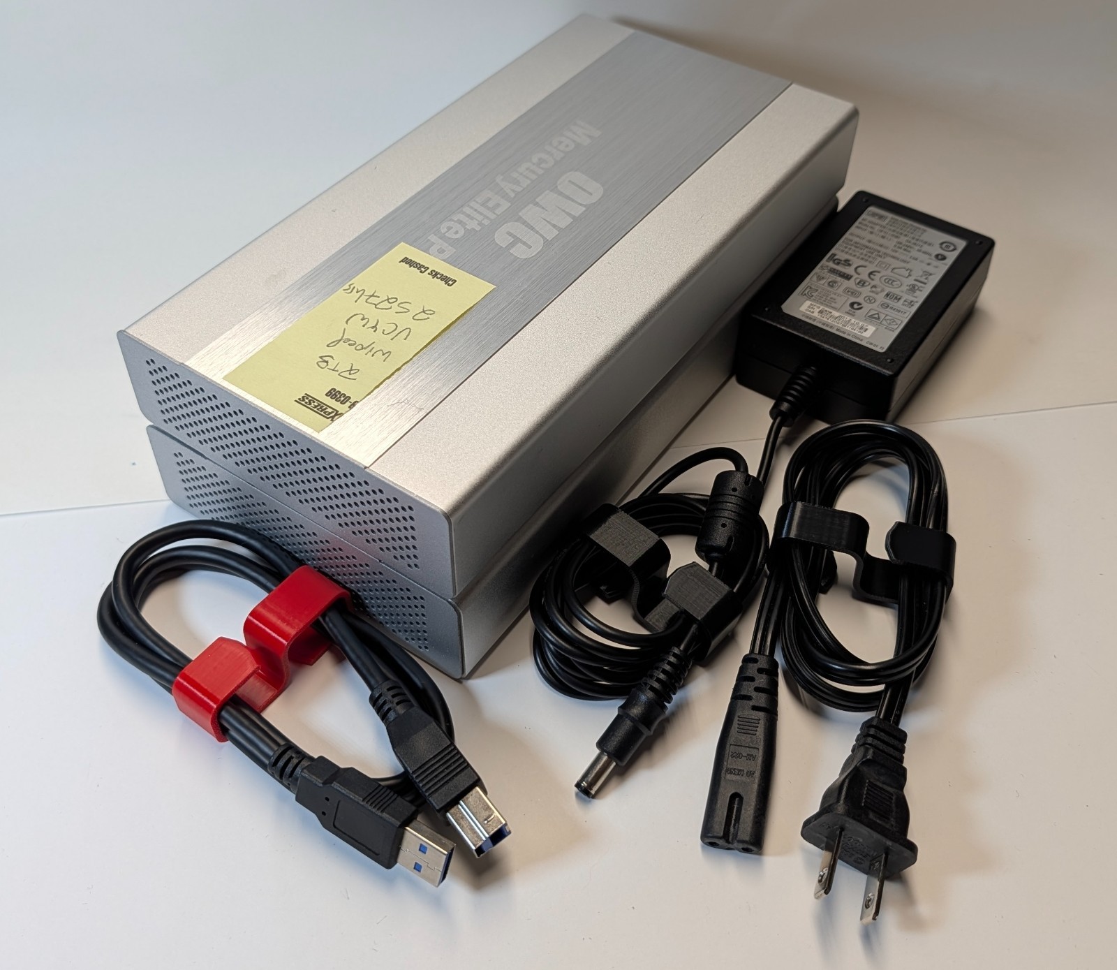 (2) Used OWC Mercury Elite Pro USB3/Firewire 2TB External Hard Drives