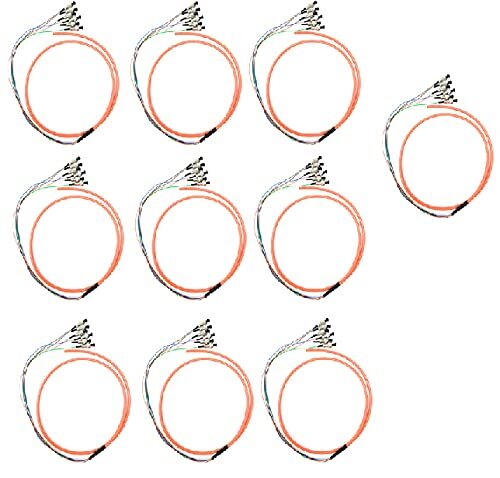 6 Strand Multimode OM1 62.5/125 FC UPC Fiber Pigtail 1M Fiber Optic Patch Cable