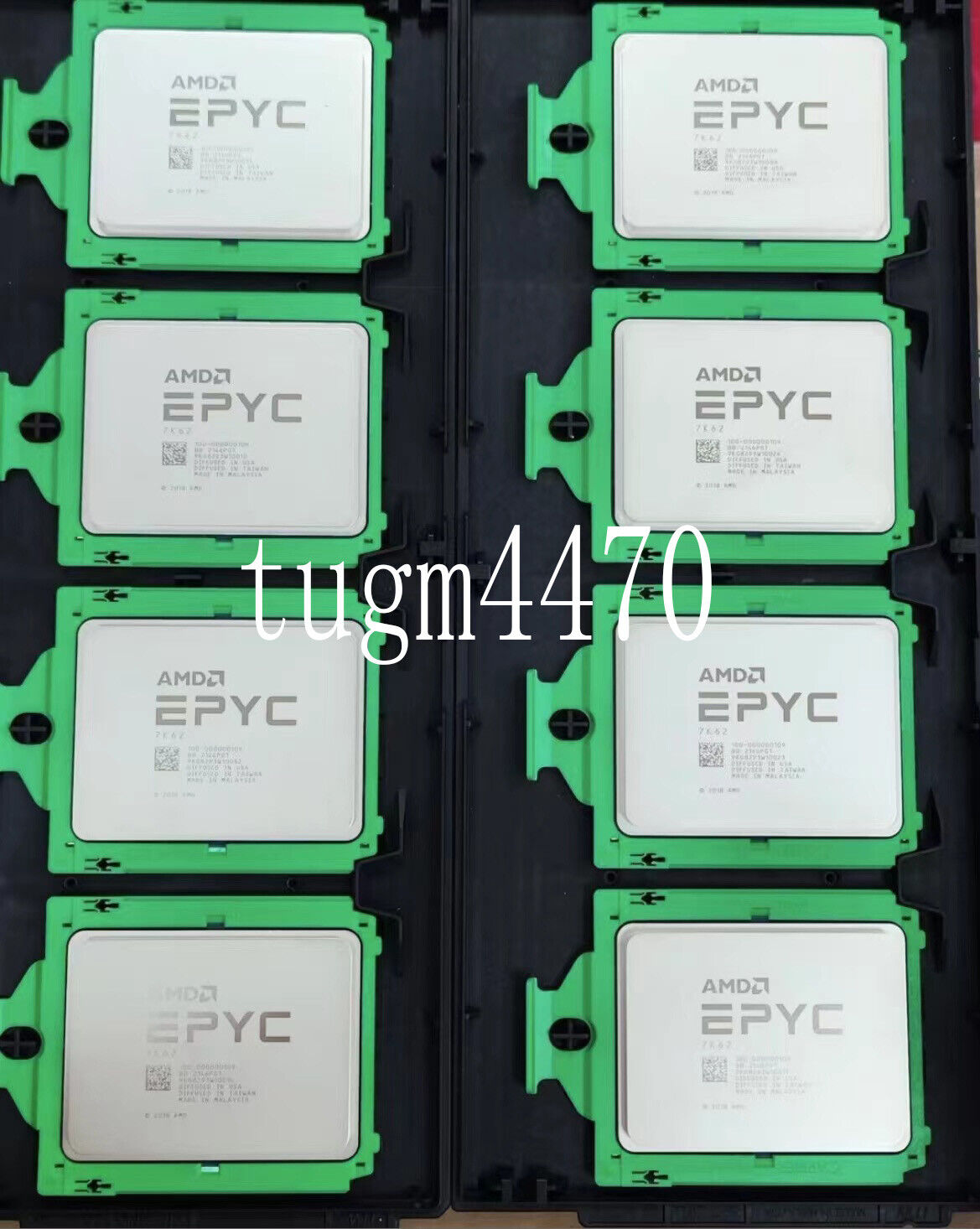 AMD epyc 7k62 CPUprocessor 48 cores 96 threads base clock 2.6ghz 3.3ghz