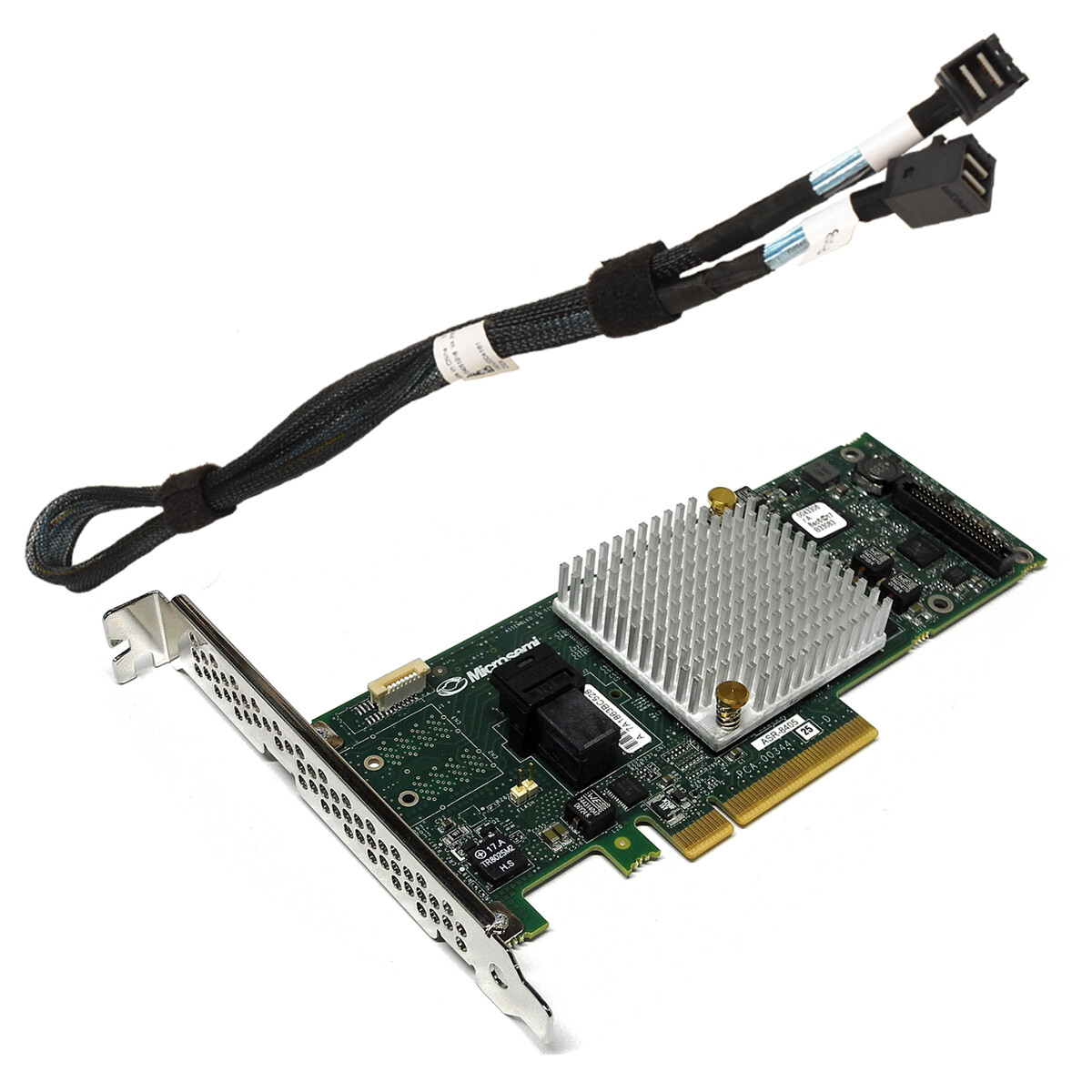 Microsemi ASR-8405 12Gb 1GB Cache PCIe x8 3.0 SAS/SATA RAID Controller FP + C...