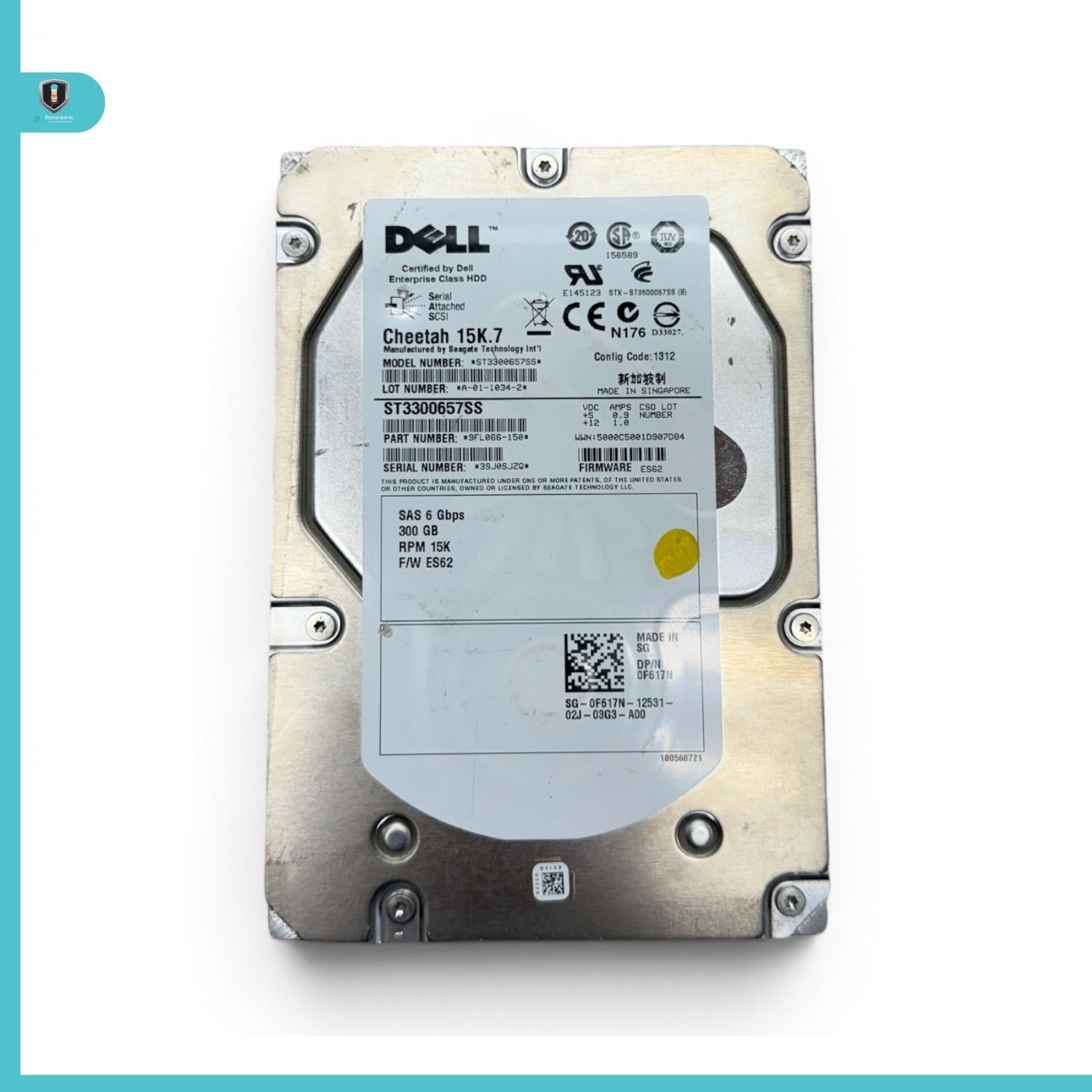Dell Hard Drive SATA Desktop 3.5" IBM ST3300657SS 300GB 9FL066-039