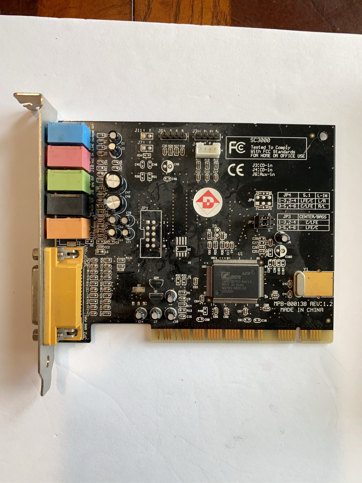 Diamond Multimedia SC3000 PCI 5.1 Channel Internal Sound Card