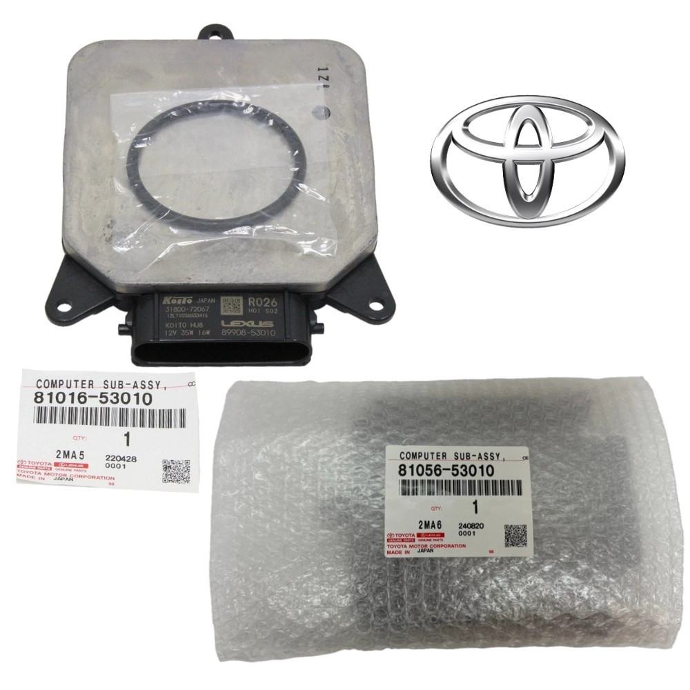 OEM Genuine Toyota COMPUTER SUB-ASSY HEADLAMP LH&RH NO.1 SET Lexus 81016/81056