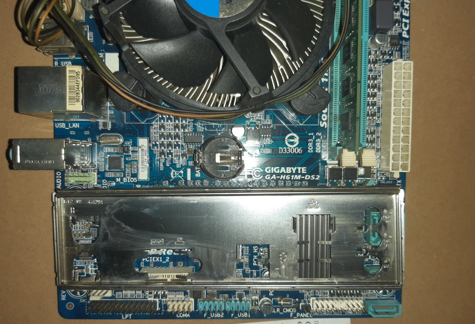 Backplate OEM I/O For Motherboard GIGABYTE GA-H61M-DS2 ✈️Free Shipping 🚛 📦