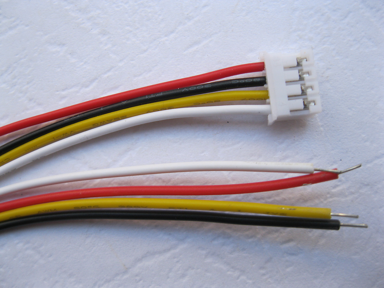 250 pcs PH Pitch 2.0mm 4 Pin Polarized Connector with 26AWG 20cm Leads Cable