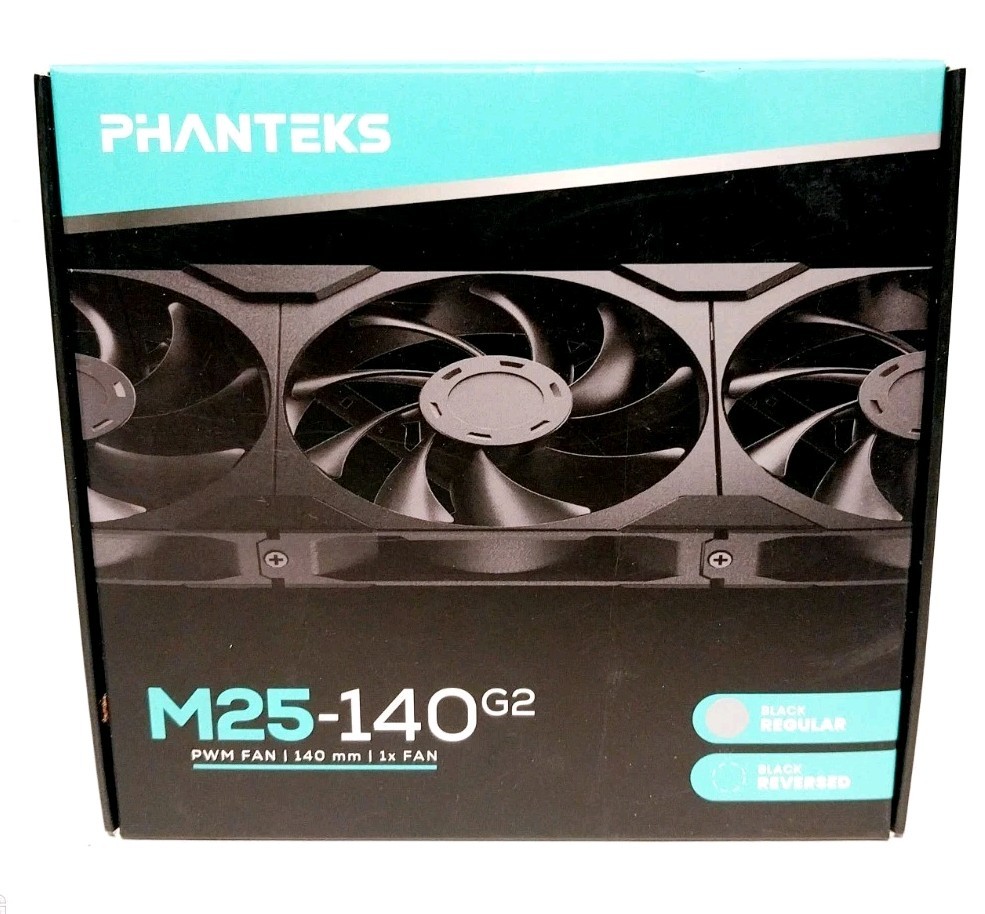 PHANTEKS M25-140 Gen2, 140mm HIGH PERFORMANCE COOLING PWM FAN ~ NEW SEALED 