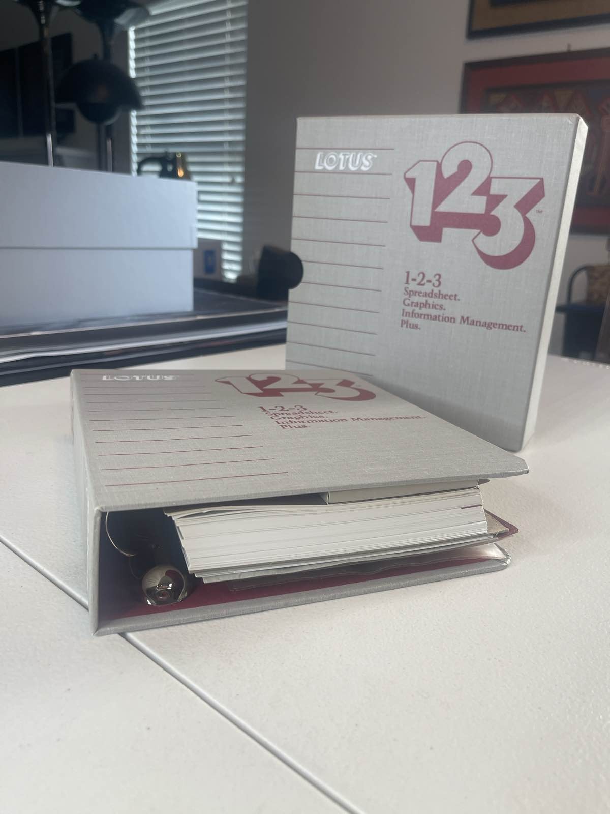1984 Lotus 1-2-3 Release 1A Spreadsheet Software IBM PC Manual Box Set