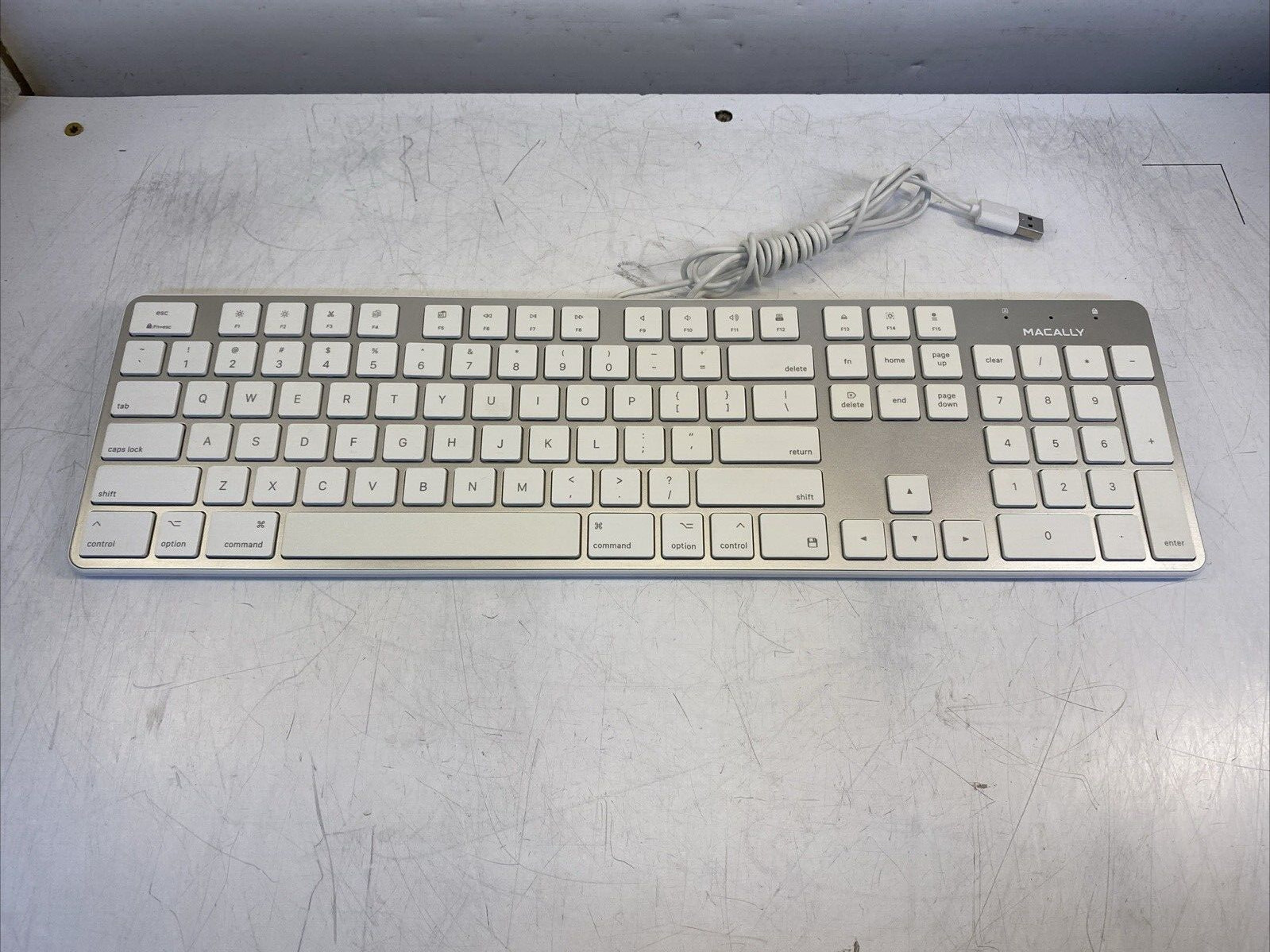 Macally SLIMKEYPROA Ultra Slim USB Keyboard *TESTED*
