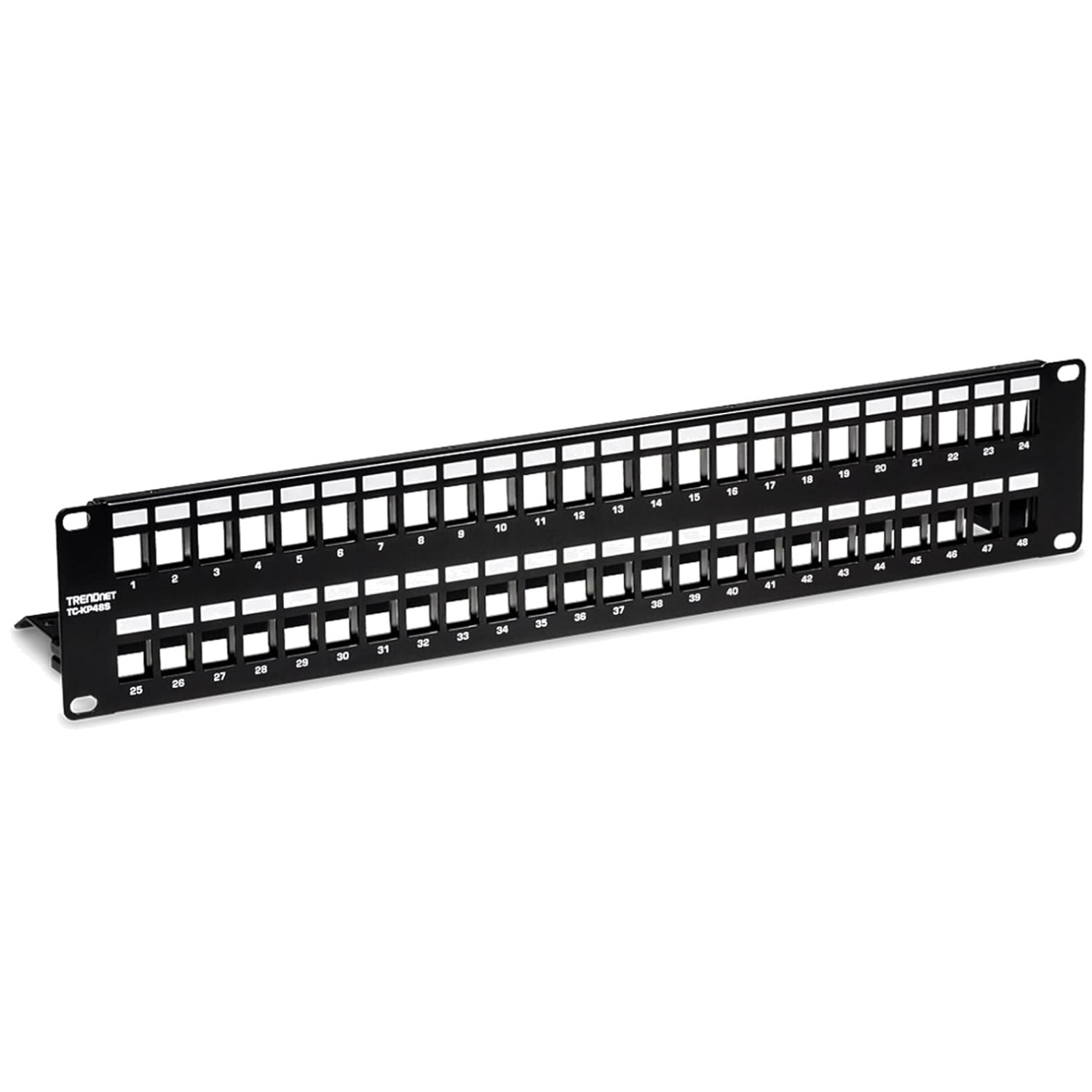 48-Port HD Patch Panel with Cable Management