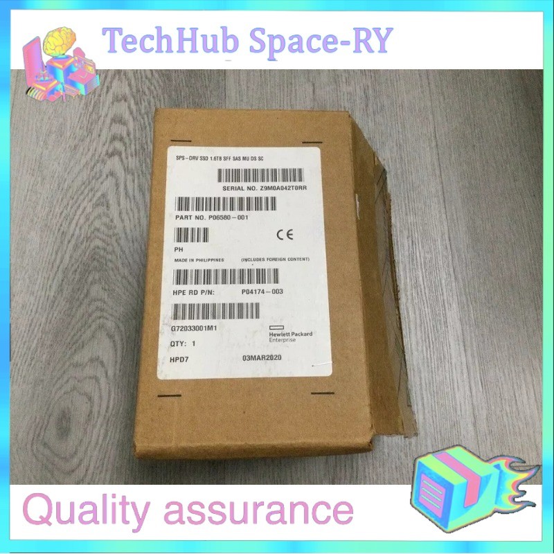 NEW HPE P04533-B21 P06580-001 2.5'' 1.6TB SSD SAS 12G MU GEN10 Solid State Drive