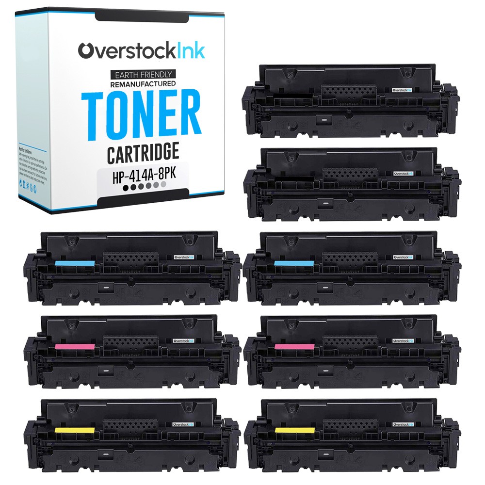 8X Replacement OSI 414A Printer Cartridges for HP Color LaserJet Pro MFP M479fdw