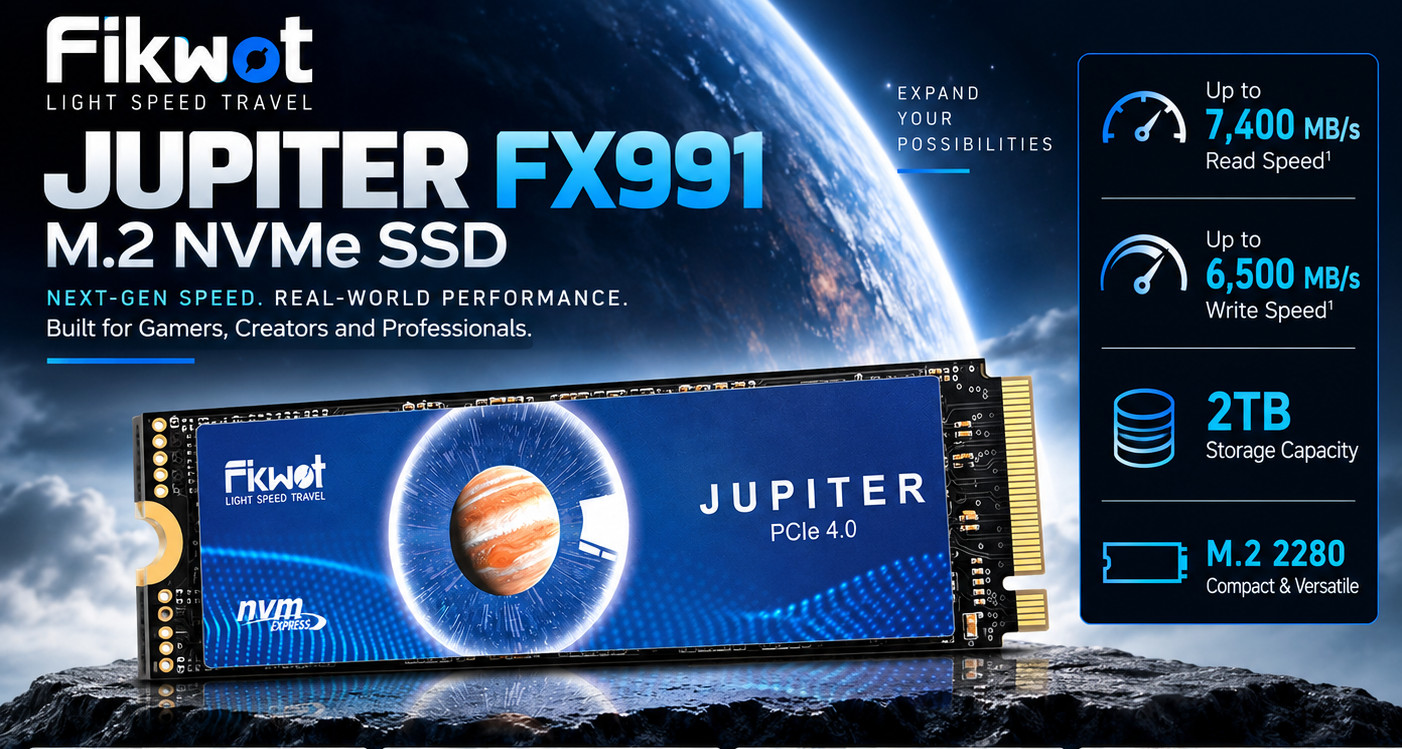 NEW Fikwot FX991 M.2 SSD 2TB NVMe SSD M2 2280 PCle Gen 4 x 4 Speed ~ 7000MB/s