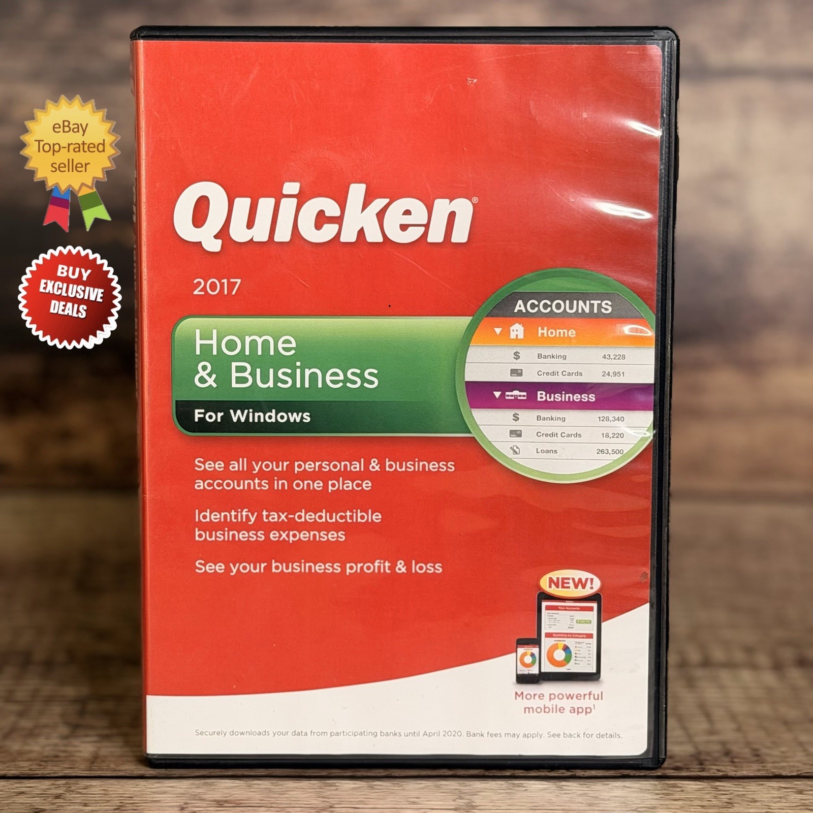 Intuit Quicken 2017 Home And Business Windows PC - PLEASE READ BELOW ⚠️TESTED