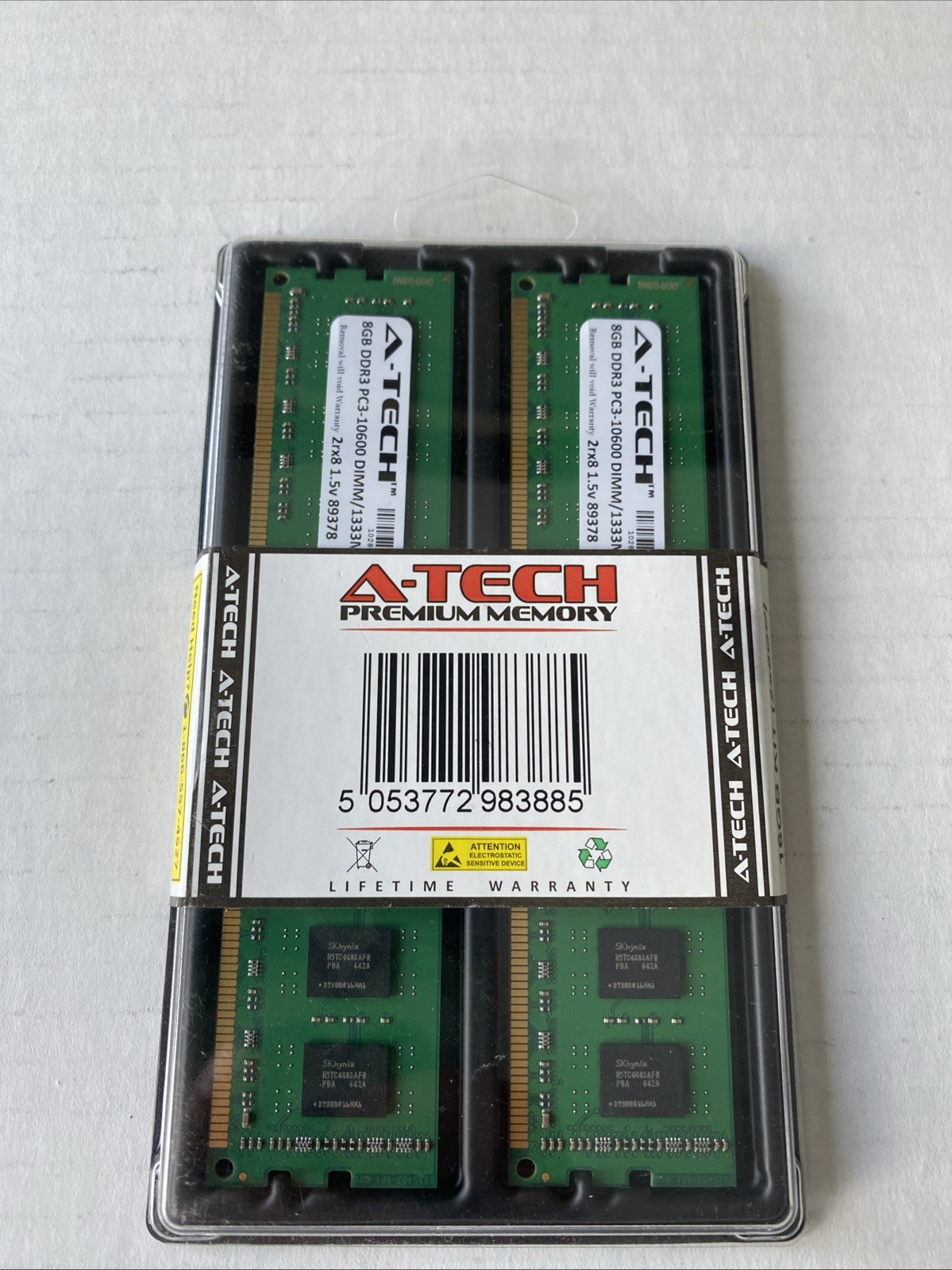 A-Tech 16GB 2x 8GB PC3-10600 Desktop DDR3 1333 MHz DIMM 240pin Memory