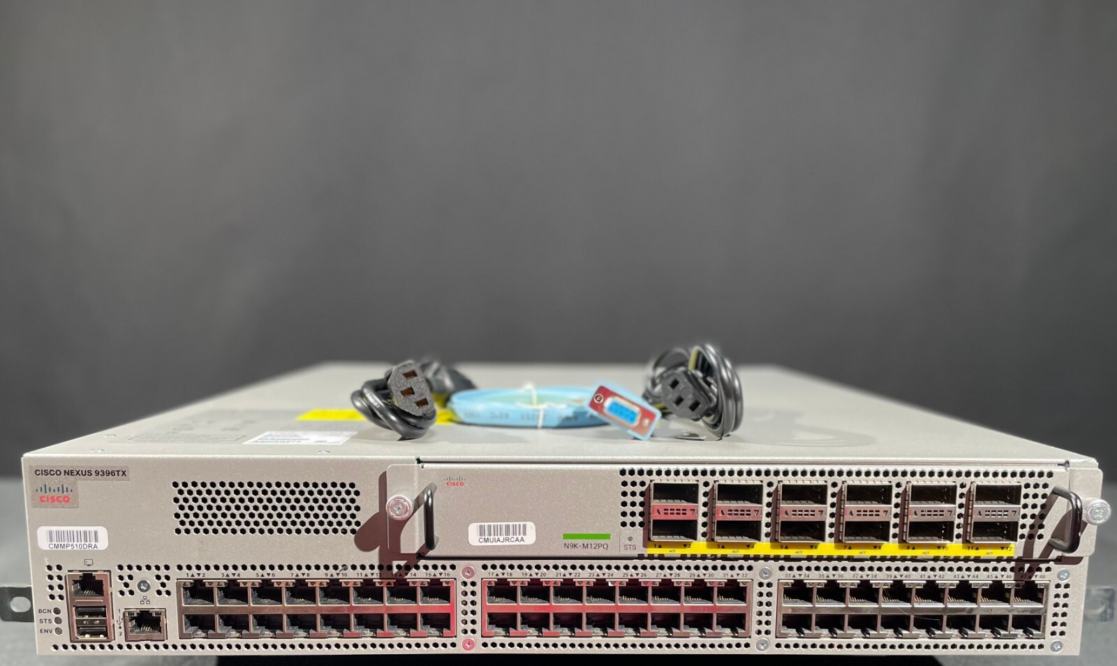 Cisco Nexus N9K-C9396TX Switch Dual PSU | 6x 40GbE QSFP+ Same Day Shipping