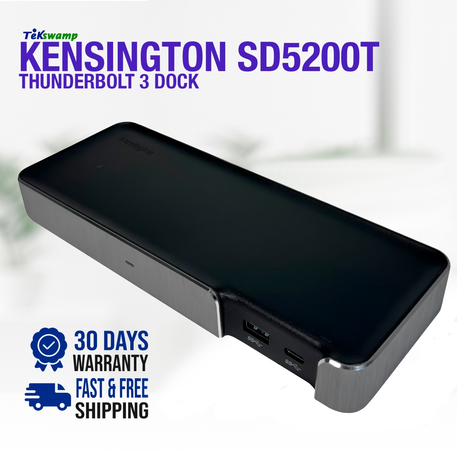 Original Kensington M01339 SD5200T Thunderbolt 3 Dual 4K Docking Station