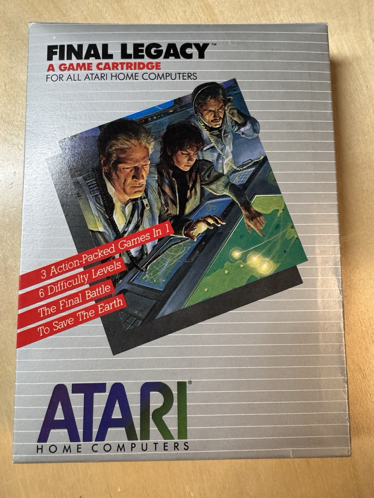 Final Legacy by Atari Small Box Cartridge Version for Atari 400/800 XL XE- Nice