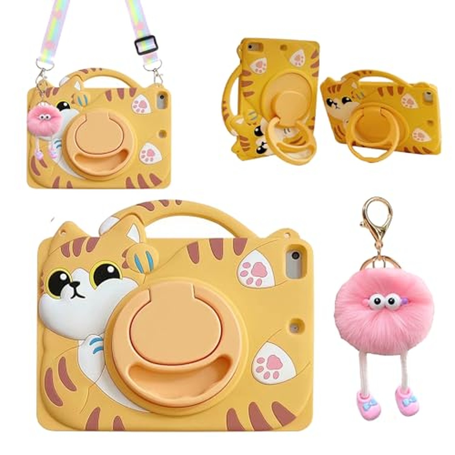 3D Cute Vivid Cat Case for iPad mini 1st 2nd 3rd 4th 5th Gen 7.9 inch,Kawaii ...