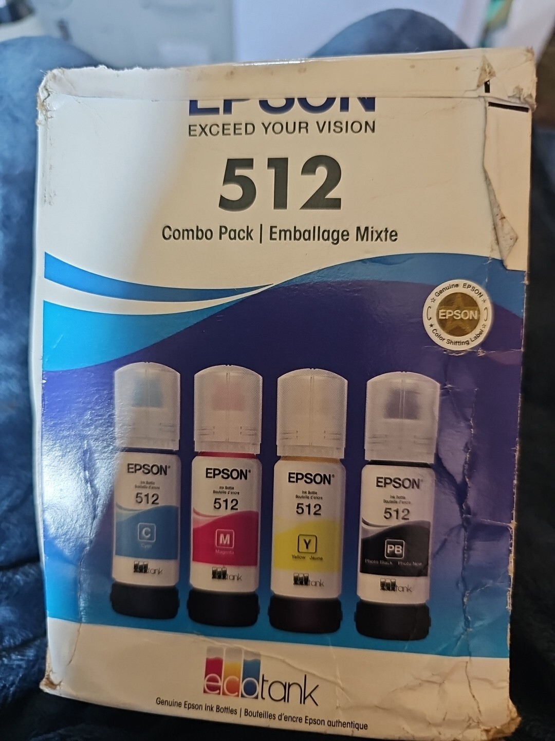 Epson 512 Combo Pack C M Y PB Color Bottles
