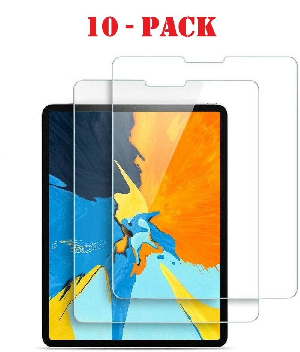10-Pack Tempered Glass Screen Protector For Apple iPad Pro 11 inch 2018 Model
