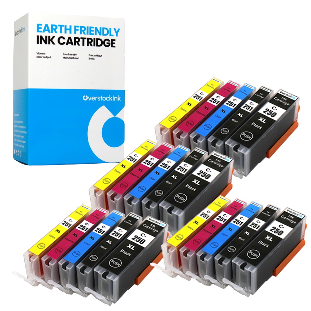 20-Pack OSI Compatible PGI-250 XL CLI-251 XL Ink fits Canon PIXMA MG5622 MG6420