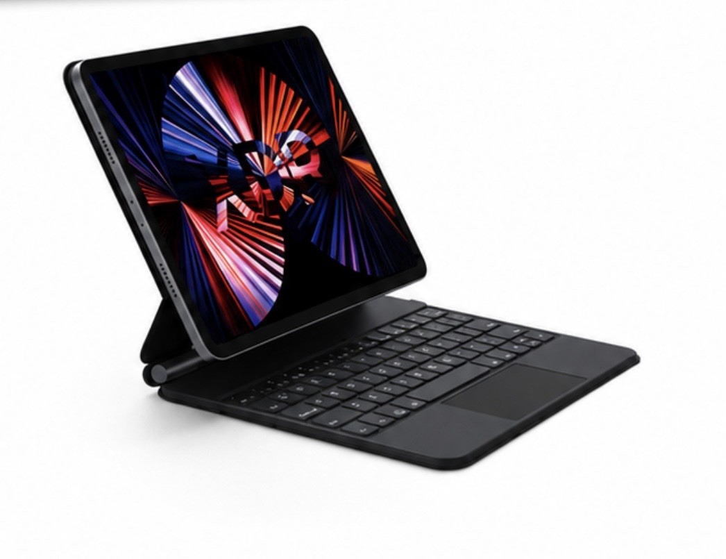 Runelk Magnetic Suspension Keyboard Case for iPad 10th Generation Touchpad Black