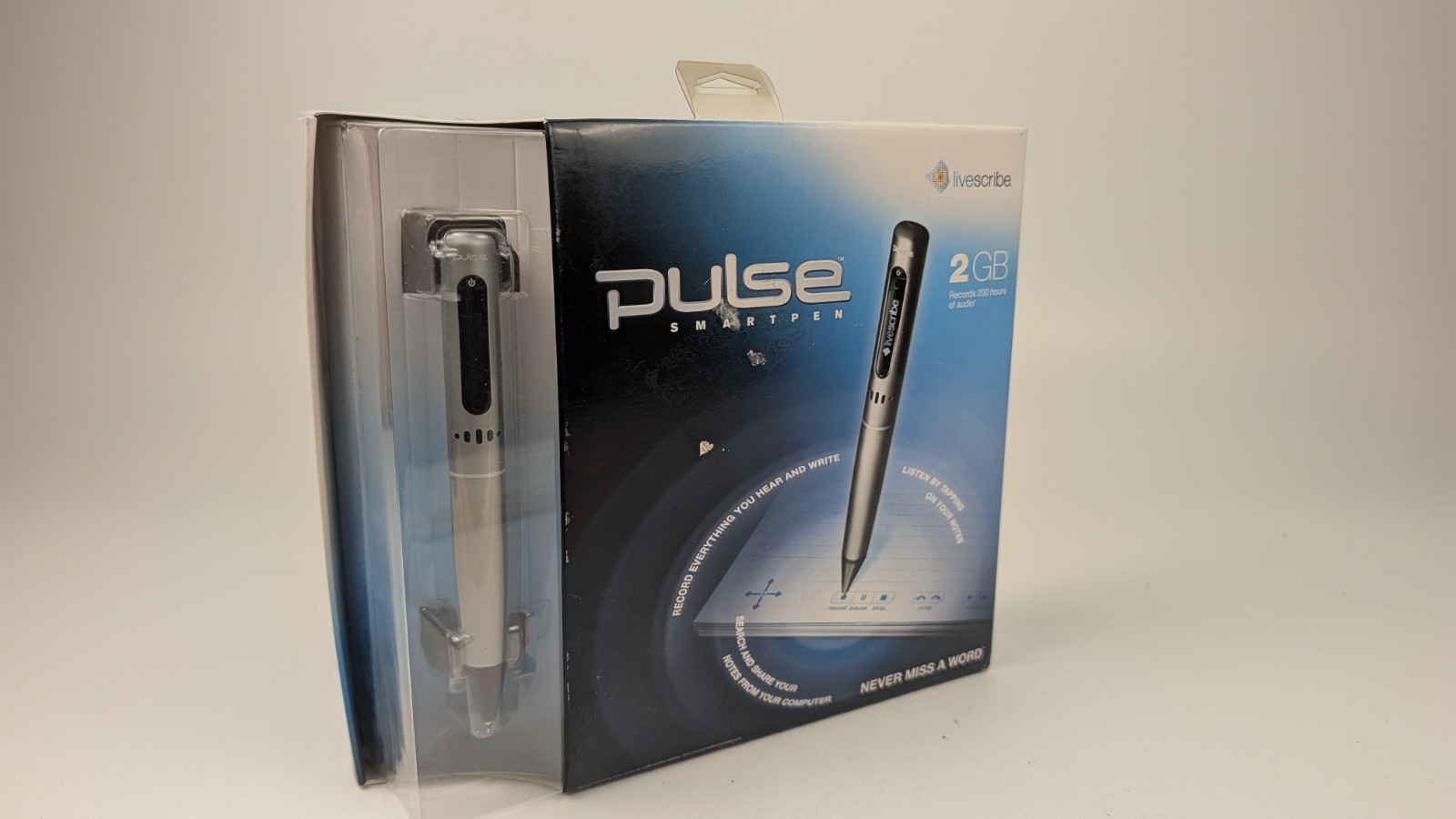 Livescribe 2GB Pulse Smartpen - Original Box + Accessories NEW Sealed