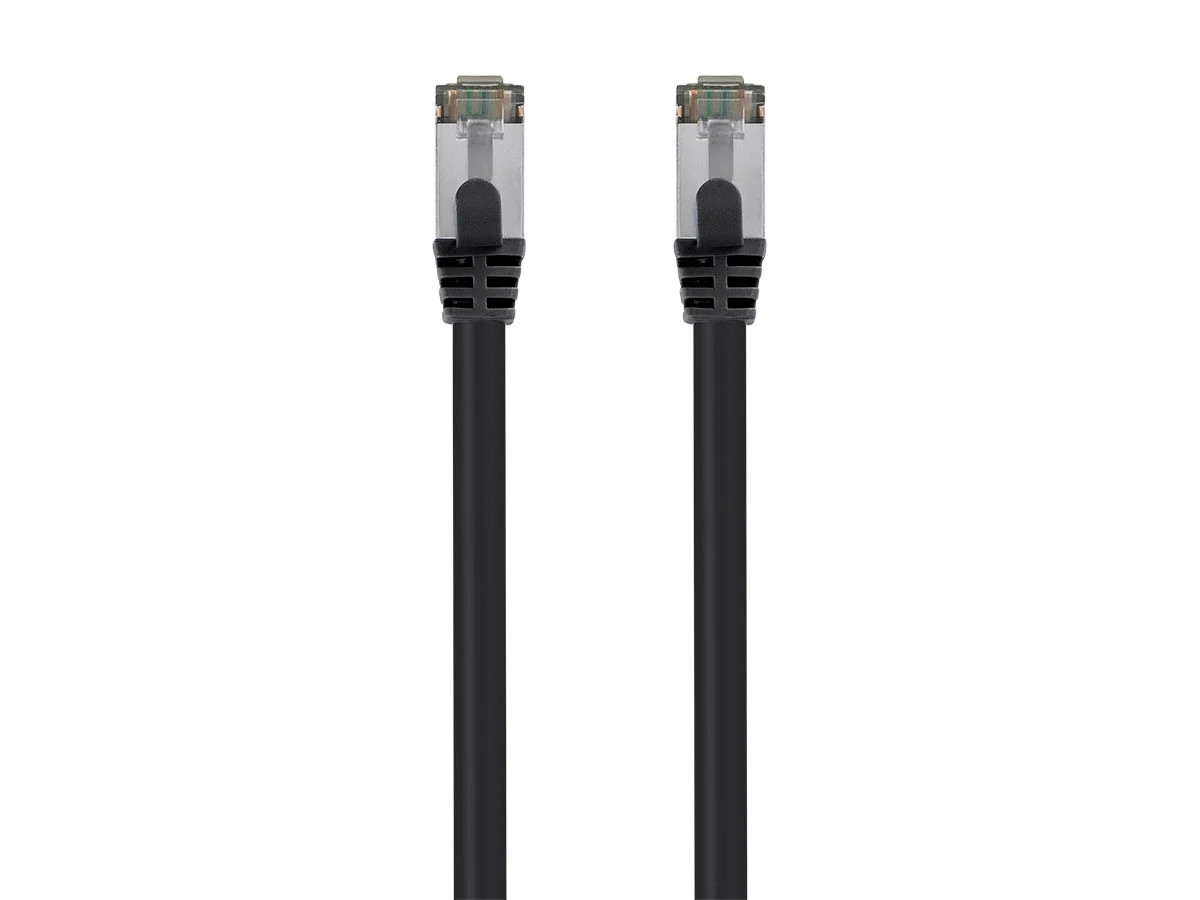 Monoprice Cat8 26AWG S/FTP Ethernet Network Cable - 7ft - Black, 2GHz, 40Gbps