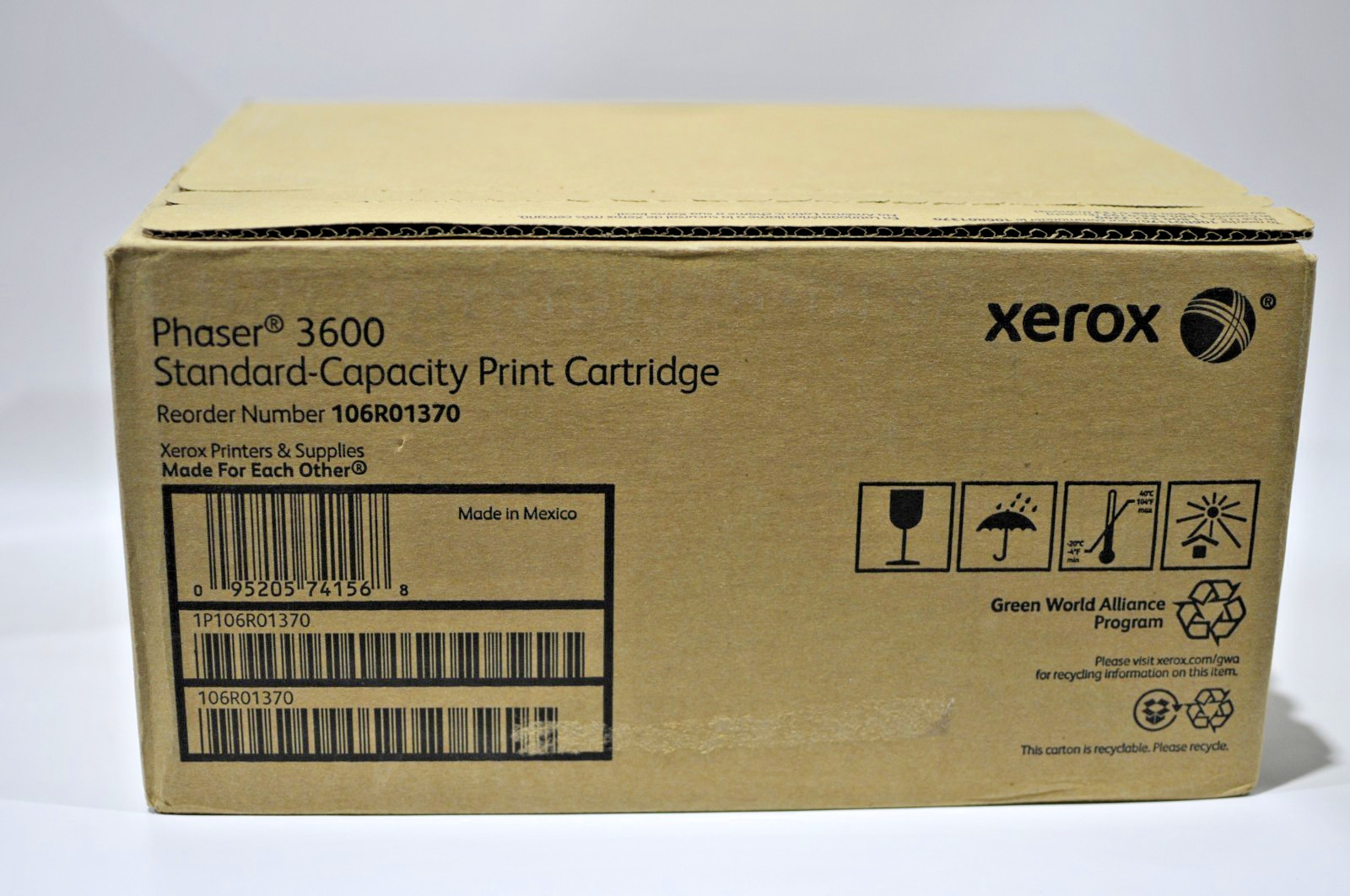 Xerox 106R01370 Black Toner Cartridge OEM Original New