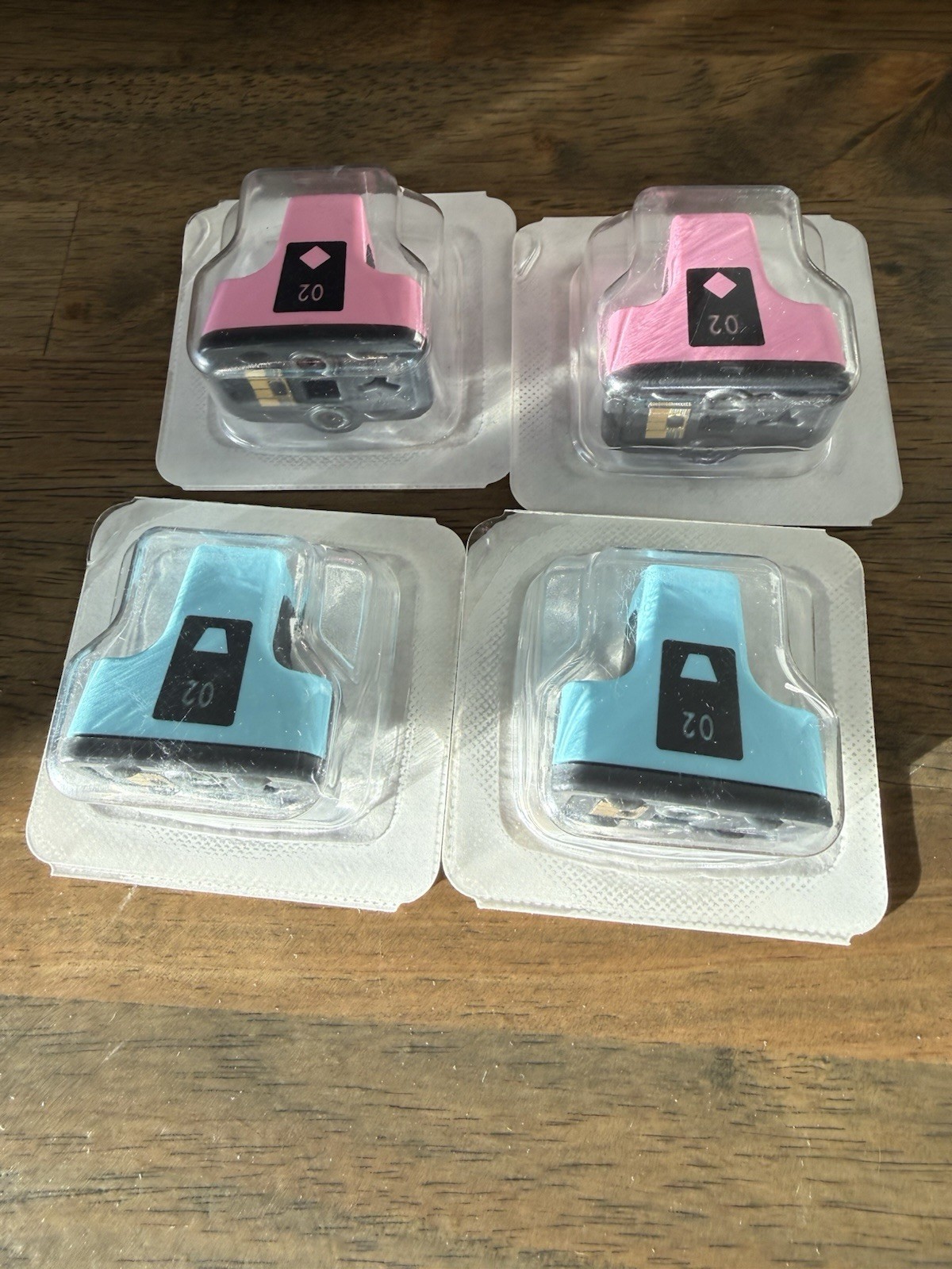 Genuine HP 02 Ink Cartridges Lot of 4 C8774W C8775W Sealed Expired