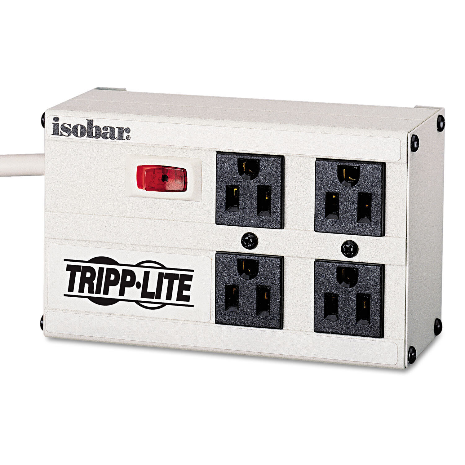Tripp Lite ISOBAR4 Isobar Surge Suppressor 4 Outlets 6 ft Cord 330 Joules Light
