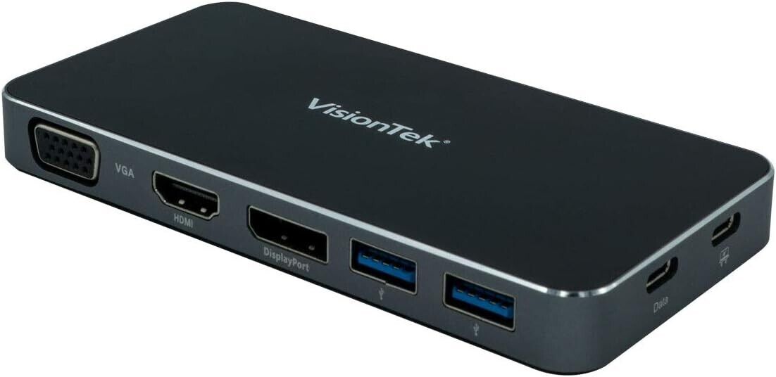 VisionTek - VT200 Dual Display USB-C Docking Station - 901226