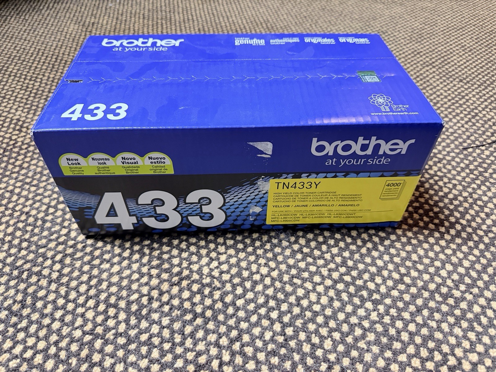 Brother TN433Y Original Toner Cartridge - Yellow