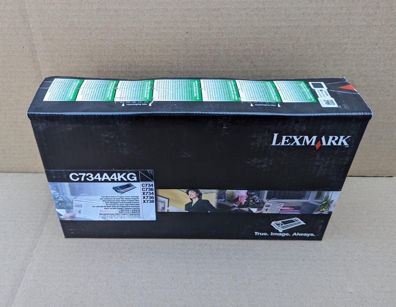 Genuine Lexmark C734A4KG Black Toner Cartridge Return Program Toner Cartridge