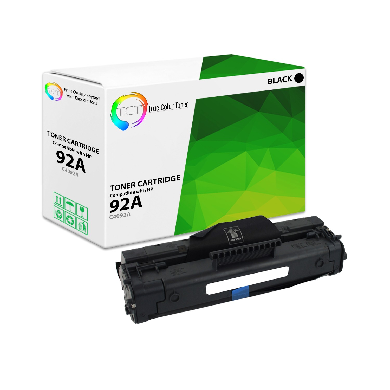 TCT Black C4092A 92A Laser Toner Cartridge For HP LaserJet 1100 1100A 3200