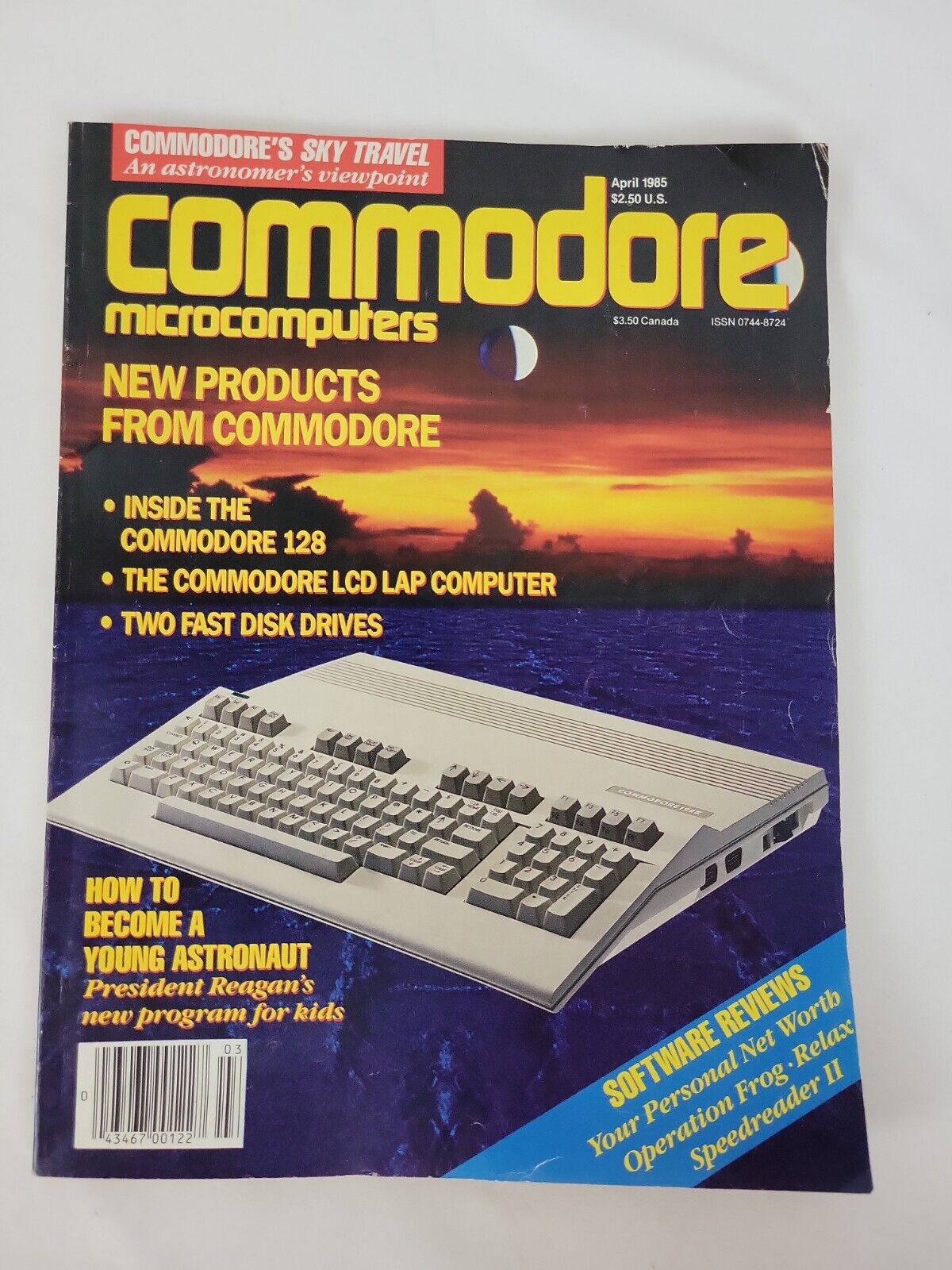Vtg Commodore Microcomputers Magazine April 1985